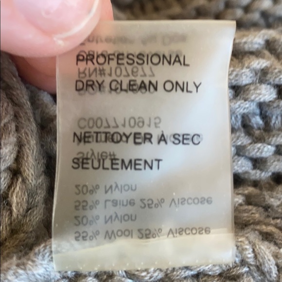 Alice + Olivia Grey CableKnit Cocoon cardigan sz L - Picture 10 of 12